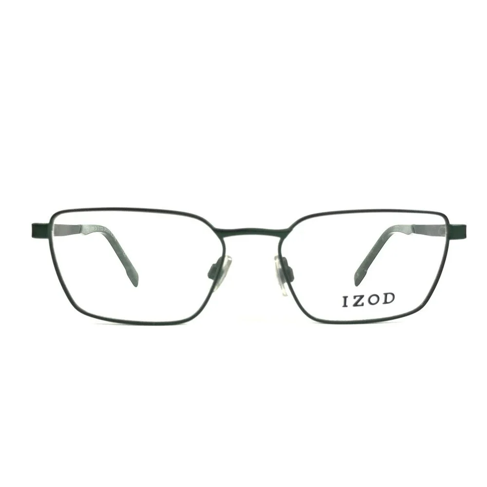 IZOD Eyeglasses Frames IZ2123 GREEN SLATE Rectangle Wire Rim 50-16-140
